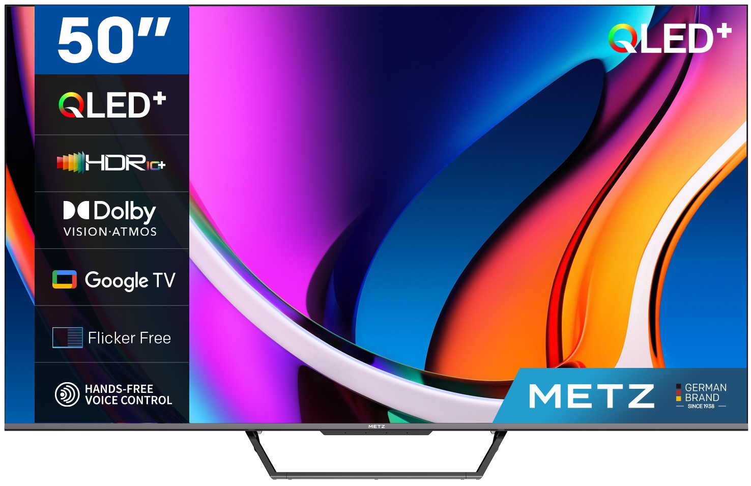 TV METZ 50" 50MQD7500Z UHD QLED GOOGLETV DOLBYATMO