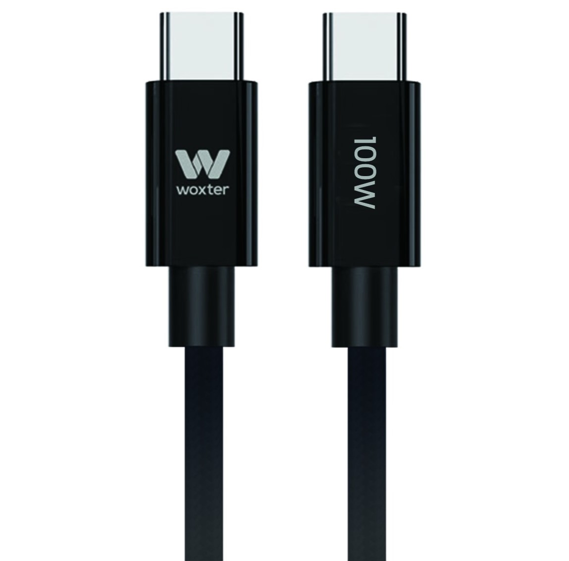 WOXTER CABLE TYPE C 100W BLACK 2M