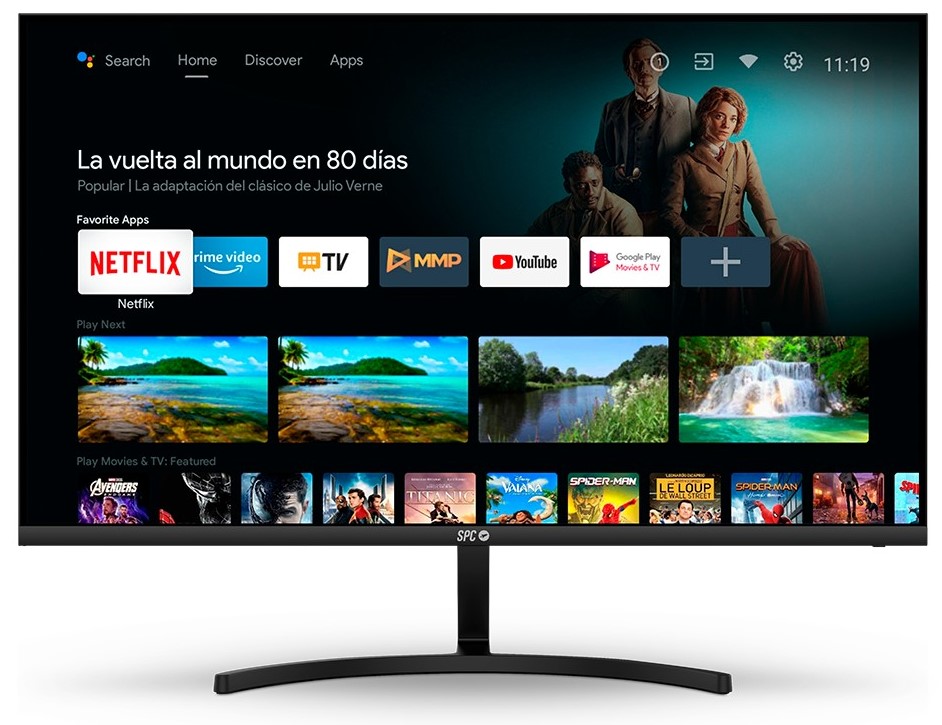 MONITOR SPC 27" 900027N SMART TV GOOGLE PLAY WIFI